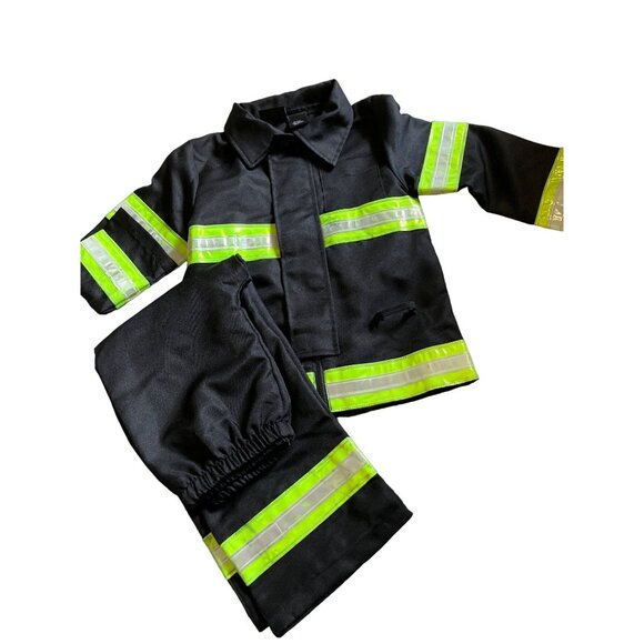 HALLOW'S EVE  Fireman Halloween Costume Size S (4) JUNIOR FIREFIGHTER - Picture 1 of 10